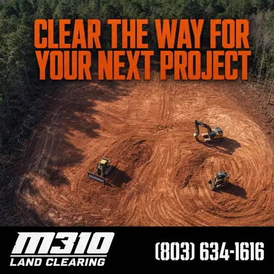 Aerial of a large tract graded flat and ready to build